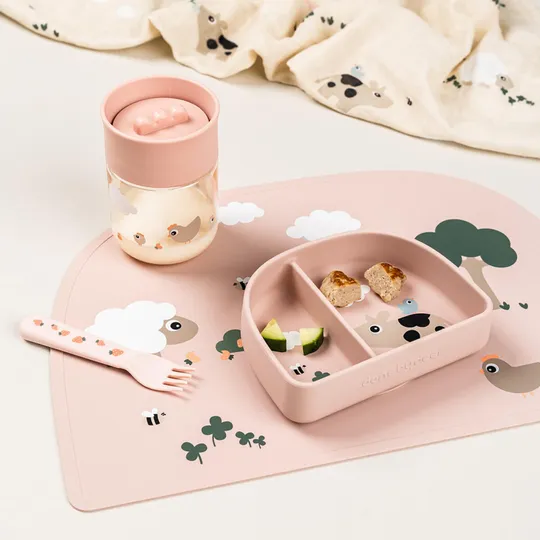 Done By Deer 360° Trinklernbecher - Tiny Farm – Powder