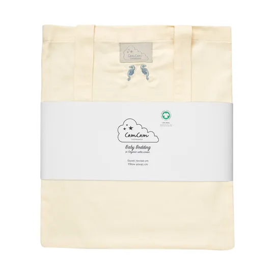 Cam Cam Copenhagen Bettbezug Bestickt - 70 x 100 cm - GOTS - Sea Garden