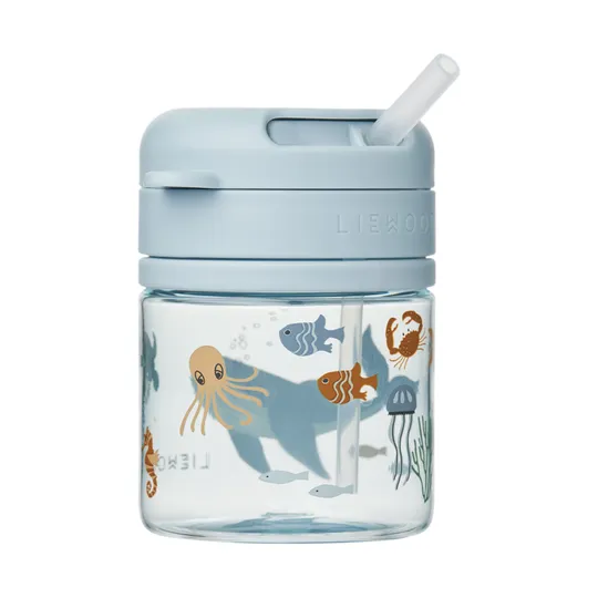 Liewood Pavia Tritan Strohhalmbecher 280 ml - Sea Creature / Sandy