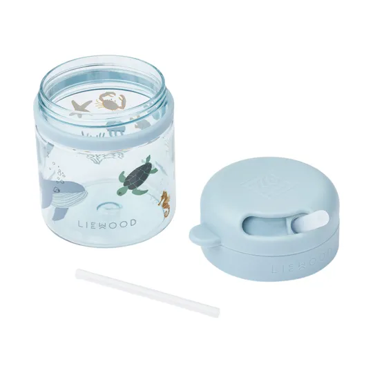 Liewood Pavia Tritan Strohhalmbecher 280 ml - Sea Creature / Sandy