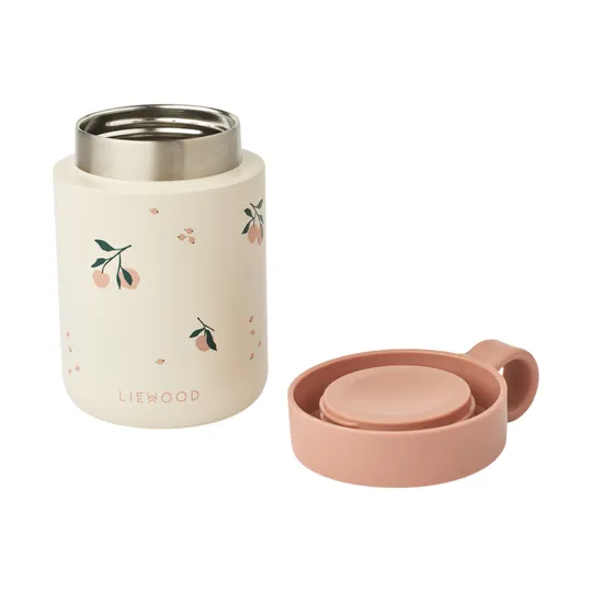 Liewood Kiani Printed Food Jar - Peach / Sea Shell