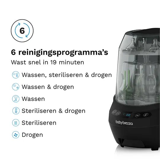 Baby Brezza Flaschenreiniger – Bottle Washer Pro – All Black