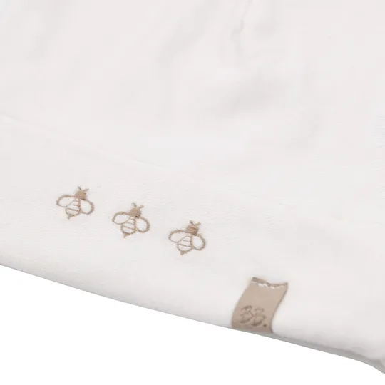 Bamboom Mütze Bees - Cream - Größe S (0-4M)