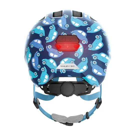 Abus Smiley 3.0 LED Helm Blue Car