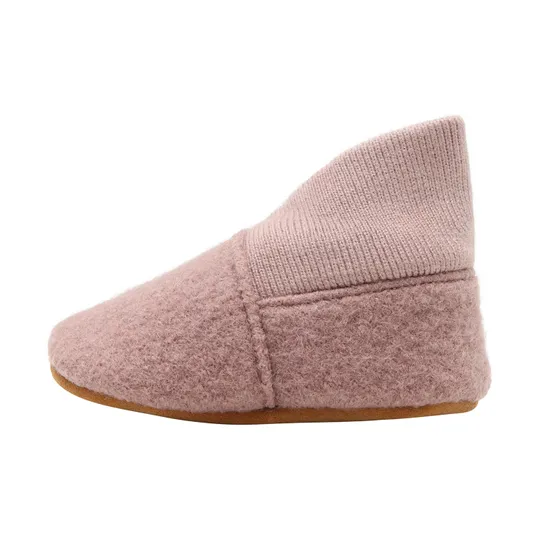 En Fant Wool Slippers Rib - Bark