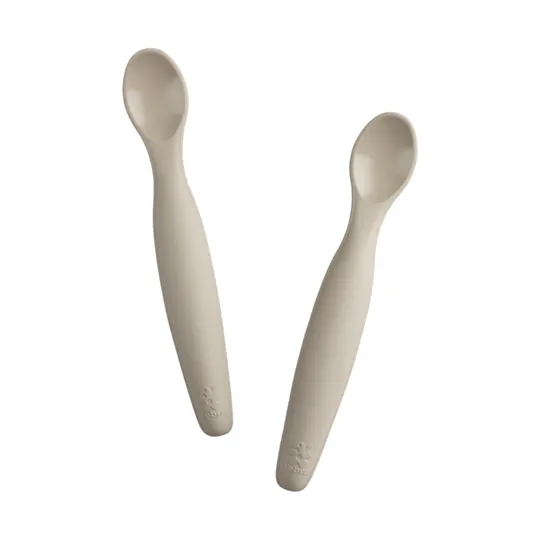 Sebra Silikonlöffel Lang - 2 Stück - Jetty Beige