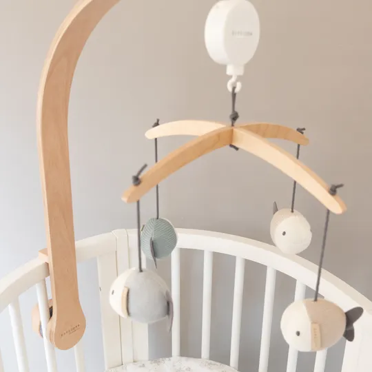 Bamboom Fisch für Musikmobile – Blau – 4-teilig