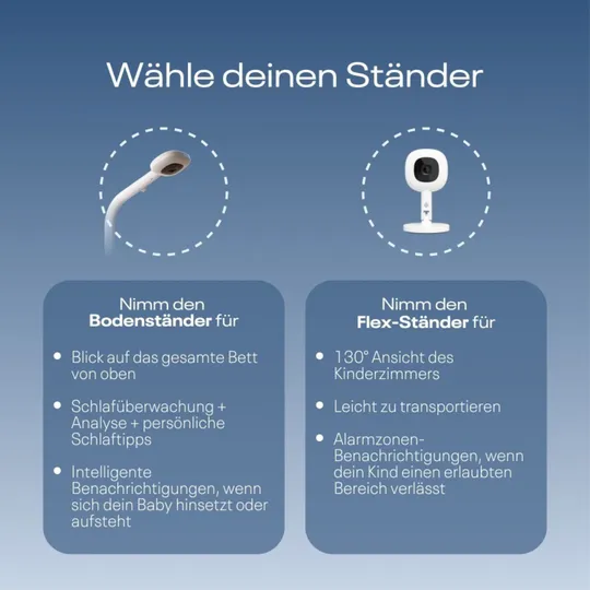Nanit Pro Kamera-Babyphone + Flex-Ständer + Atemgurt