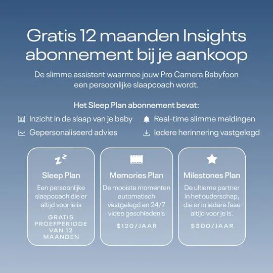 Nanit Pro Camera Babyfoon - Met App + Flex Stand & Breathing Band