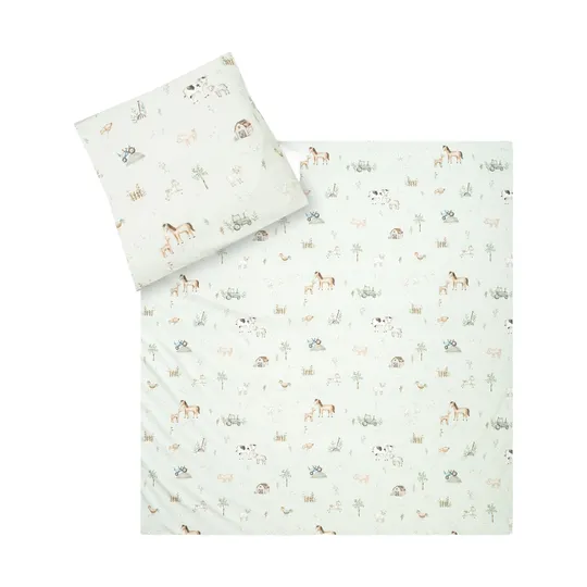 Julius Zöllner Bettwäsche - Set - Farm - 80x80 cm + 35x40 cm