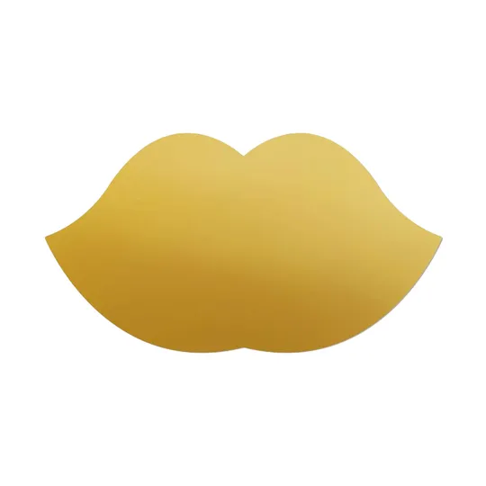 Magnetic Sticker – 33x60 cm – Gold Lippen