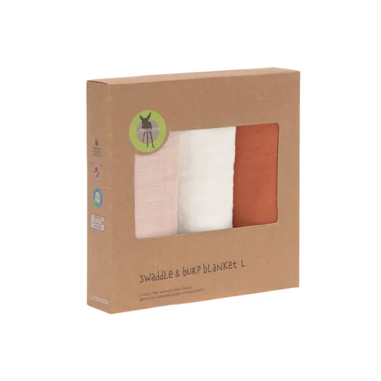 Lässig Swaddle & Burp Tuch L (3 Stück)