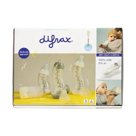 Difrax Starterset Transparant Met Flessenborstel