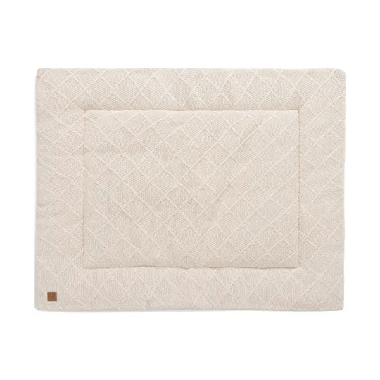 Jollein Check Knit Laufstallteppich - 75x95cm - Oatmeal
