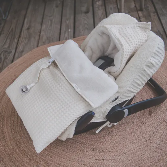 Koeka Fußsack 0+ - Waffel/Teddy Oslo - Natur