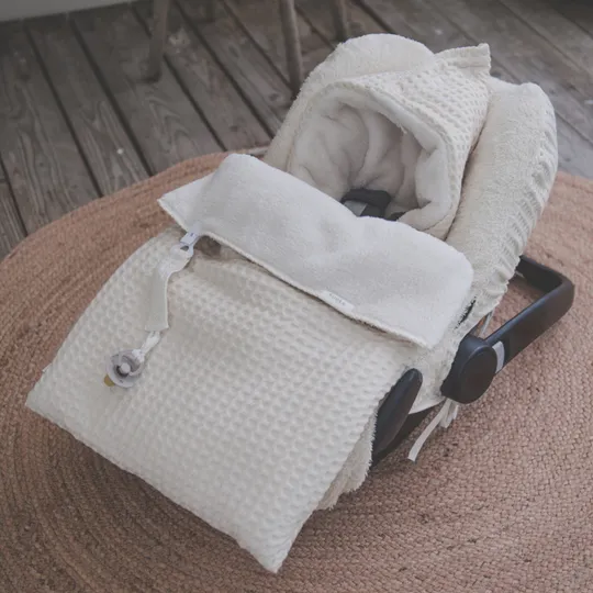 Koeka Fußsack 0+ - Waffel/Teddy Oslo - Natur