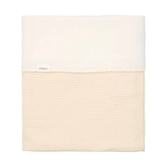 Koeka Malaga Bettdecke - 100 x 150 - Cotton Fleece - Warm White