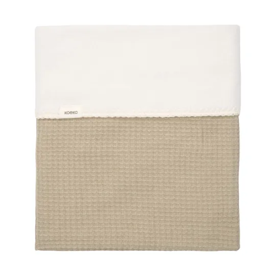 Koeka Malaga Bettdecke - 100 x 150 - Cotton Fleece - Sage