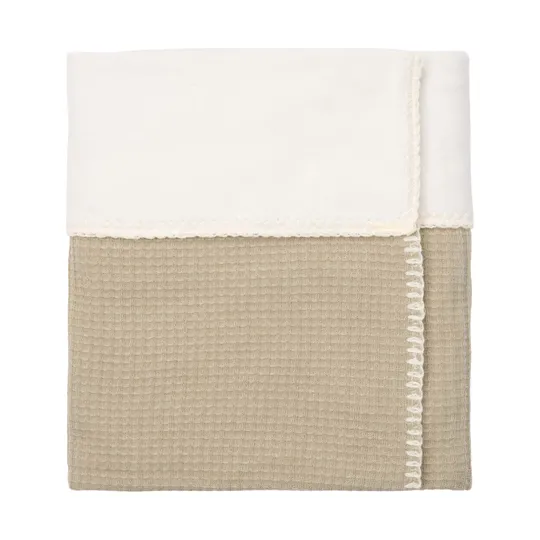 Koeka Malaga Bettdecke - 100 x 150 - Cotton Fleece - Sage
