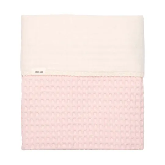 Koeka Amsterdam Waffel Babydecke - Größe 100 x 75 - Cotton Fleece - Candy