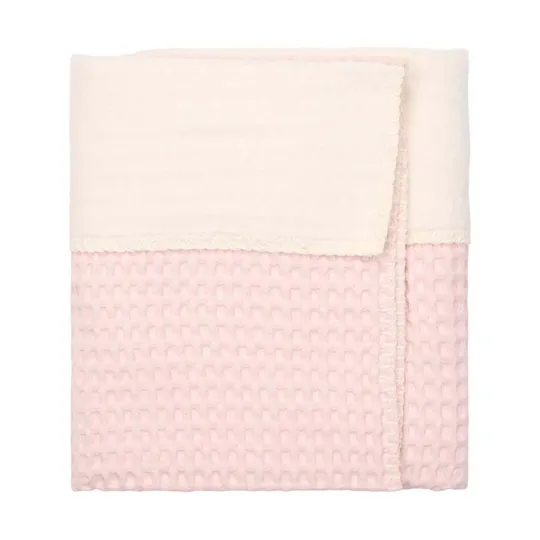Koeka Amsterdam Waffel Babydecke - Größe 100 x 75 - Cotton Fleece - Candy