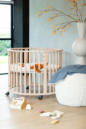 Koeka Amsterdam Waffel Babydecke - Größe 100 x 75 - Cotton Fleece - Bluestone