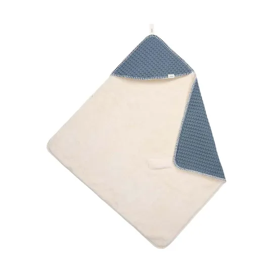 Koeka Oslo Einschlagdecke - Größe 100 x 100 - Waffel/Teddy - Bluestone