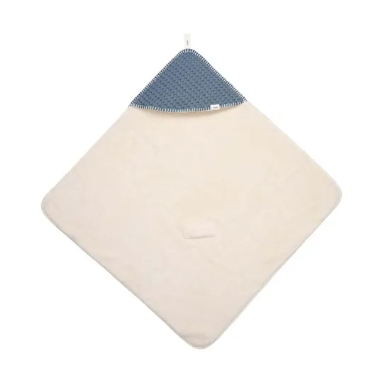 Koeka Oslo Einschlagdecke - Größe 100 x 100 - Waffel/Teddy - Bluestone