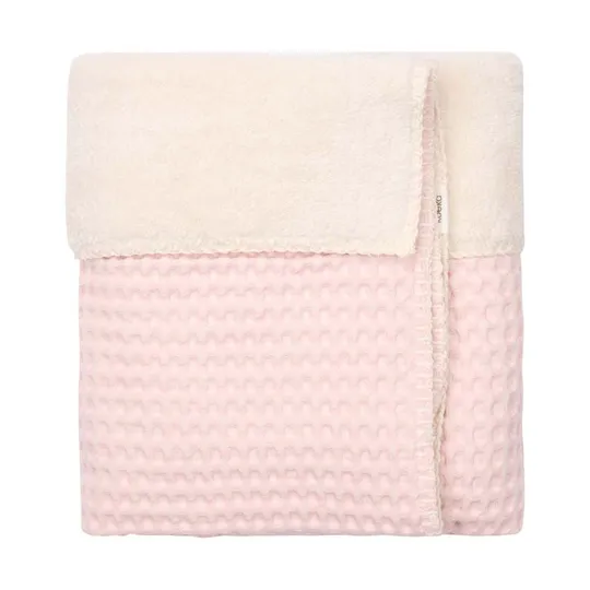 Koeka Oslo Bettdecke - Größe 100 x 150 - Waffel/Teddy - Candy