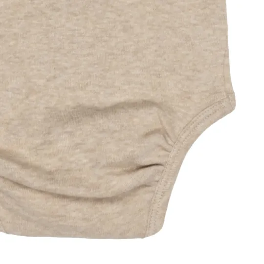 Lodger Overslagromper Korte Mouw - Melange Beige