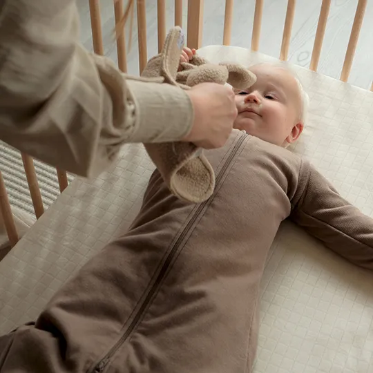 Lodger Babyschlafsack- Hopper Sleeves Rib - TOG 3.3 - Buffalo Rib - Größe 68/80