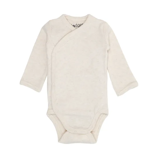 Lodger Babybody Langarm - Melange - Birch