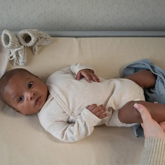 Lodger Babybody Langarm - Melange - Birch
