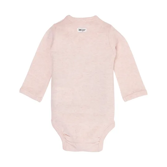 Lodger Babybody Langarm - Melange - Tan
