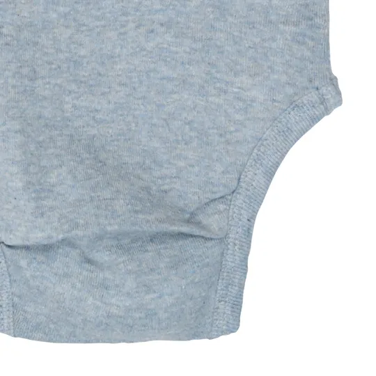 Lodger Babybody Kurzarm - Melange - Blue Fogg