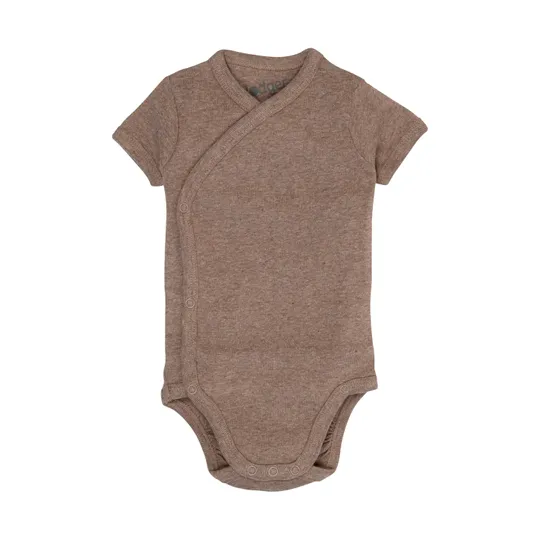 Lodger Babybody Kurzarm - Melange - Buffalo