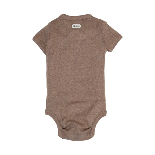Lodger Babybody Kurzarm - Melange - Buffalo