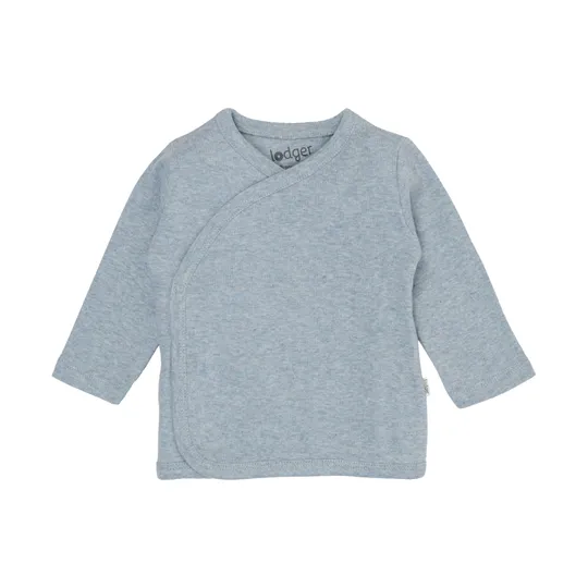 Lodger Melange Overslag Shirt - Blue Fogg