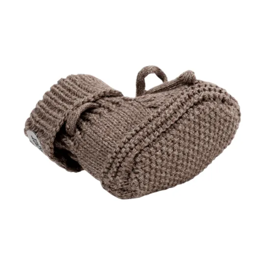 Lodger Hausschuhe - Gestrickt Mit Zopfmuster - 0-6 Monate