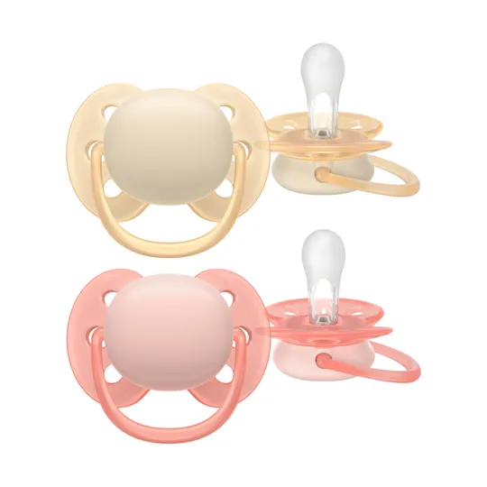 Philips Avent Schnuller Ultra Soft - 0-6 Monate - 2 Stück - Plant-based