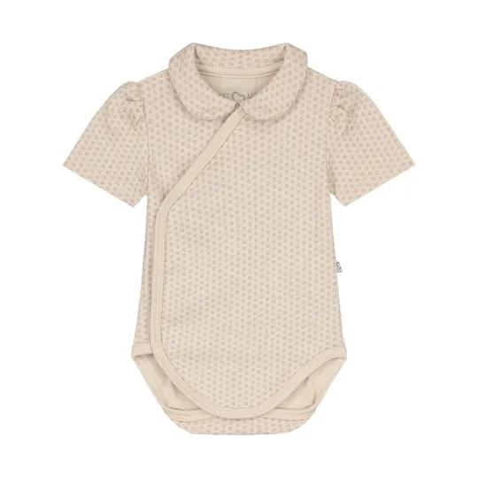 Mats & Merthe Mila Babybody Kurzarm - Buttermilk piping