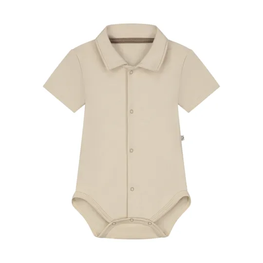 Mats & Merthe Lasse Babybody Kurzarm - Buttermilk