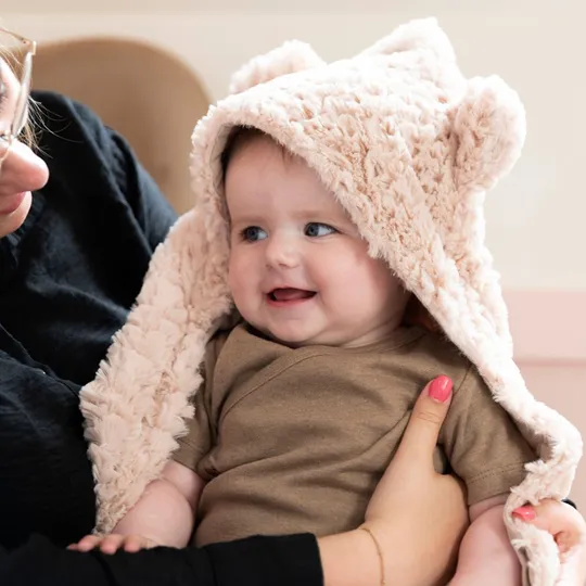 Baby's Only Snow Einschlagdecke mit Ohren