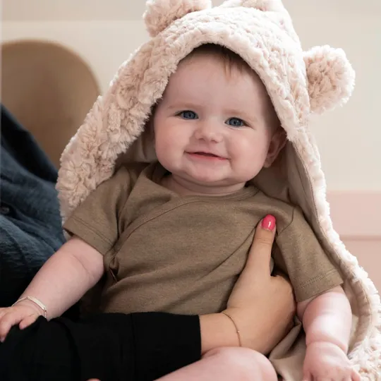 Baby's Only Snow Einschlagdecke mit Ohren