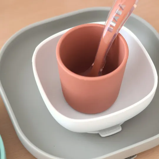 Beaba Geschirrset - Silikon - 4-Teilig