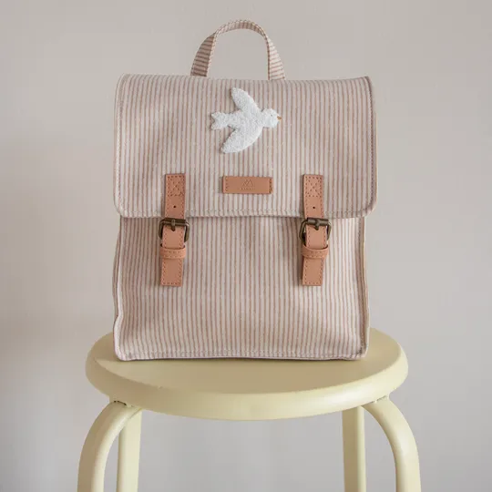 Nanami Rugzak - Stripes - Bird