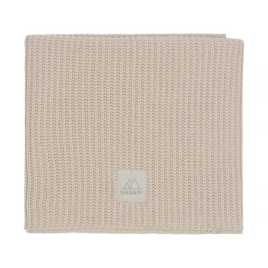 Nanami Baby Deken Rib Knit - 75 x 100 cm - Beige