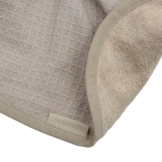 Bamboom Badcape met Washand - Duo Set Waffle - 75x75 cm