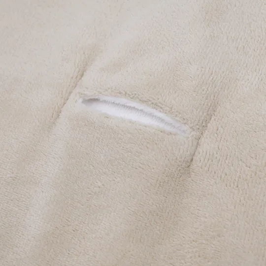 Bamboom Omslagdoek met Capuchon - 75x75 cm - Teddy - Sand