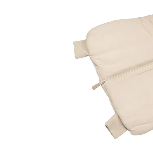 Bamboom Winterschlafsack Mini mit Armen und Füßen – Musselin Sand – 6–18M